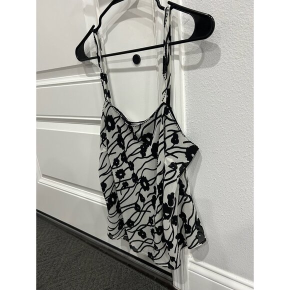 FD Rêve De Ronde Black Sheer Floral Print Top Set 3/4 Sleeves Matching Sleeveles - Picture 9 of 16